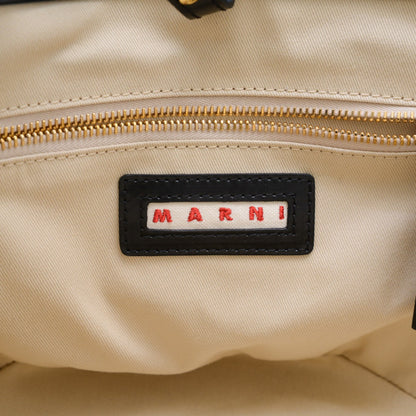 Marni Woven Fabric Black Handbags