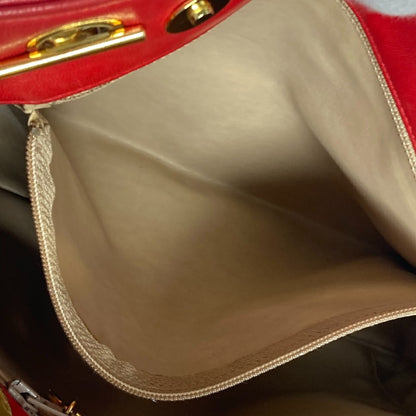 Chanel Satin Red Shoulder Bags