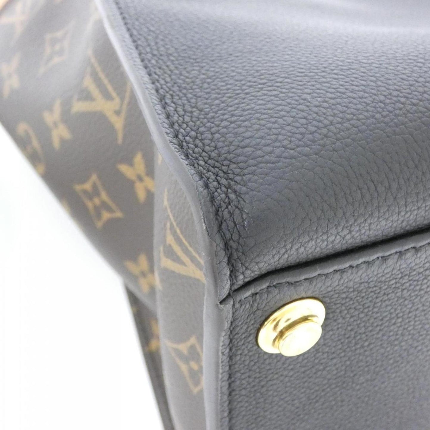 Louis Vuitton Coated Canvas Black Handbags