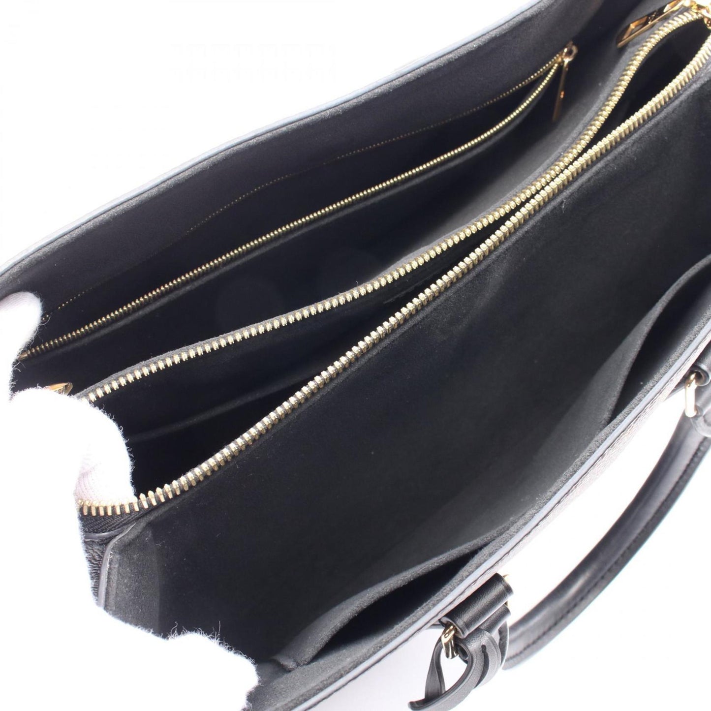 Louis Vuitton Coated Canvas Black Handbags