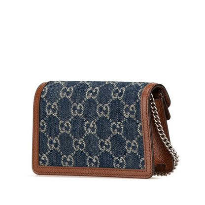 Gucci Denim Brown Shoulder Bags