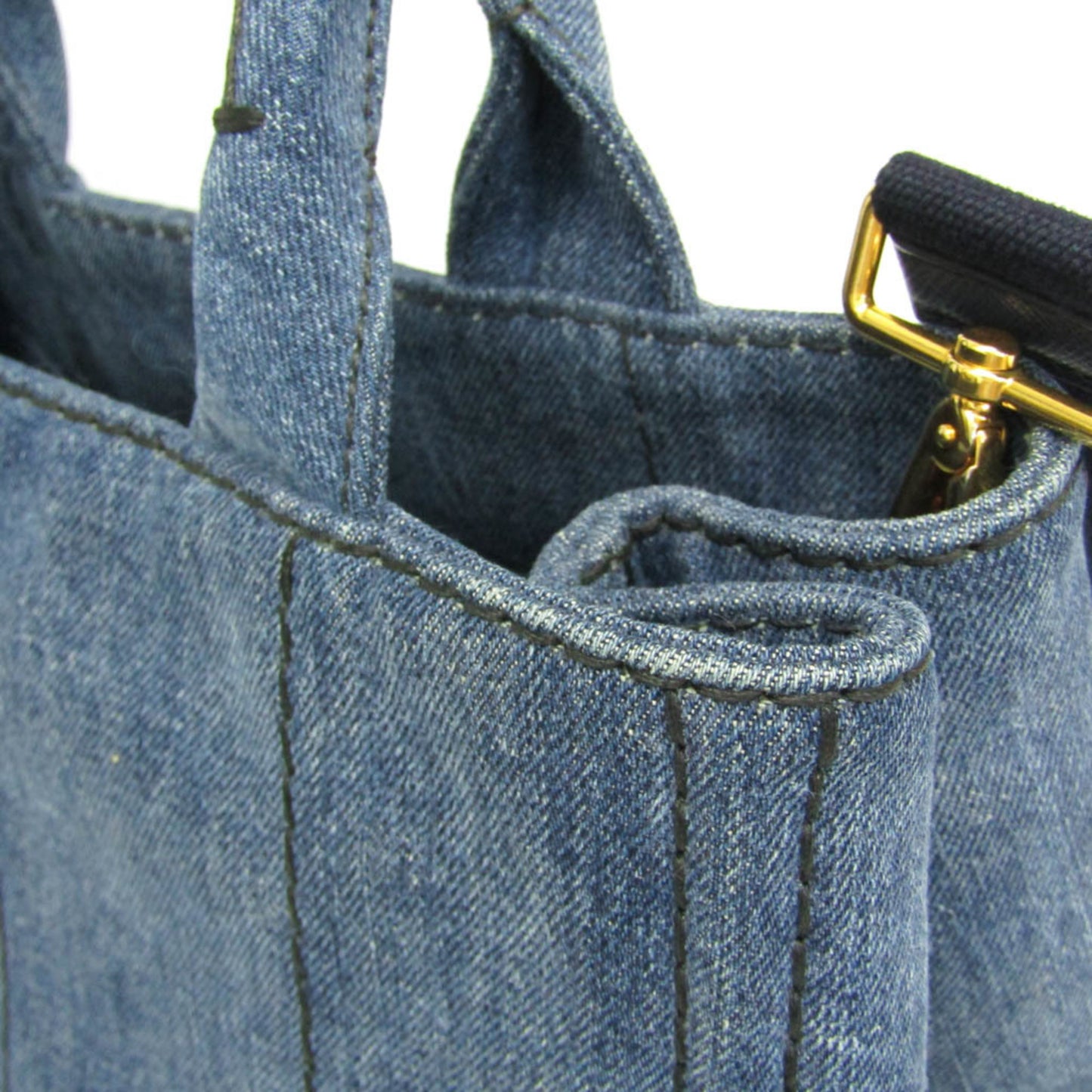 Prada Denim Blue Shoulder Bags