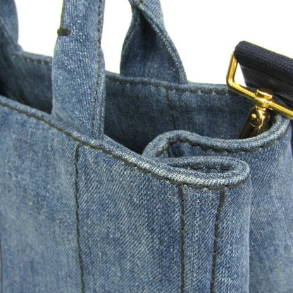Prada Denim Blue Shoulder Bags
