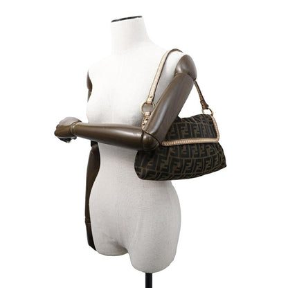 Fendi Canvas Brown Shoulder Bags