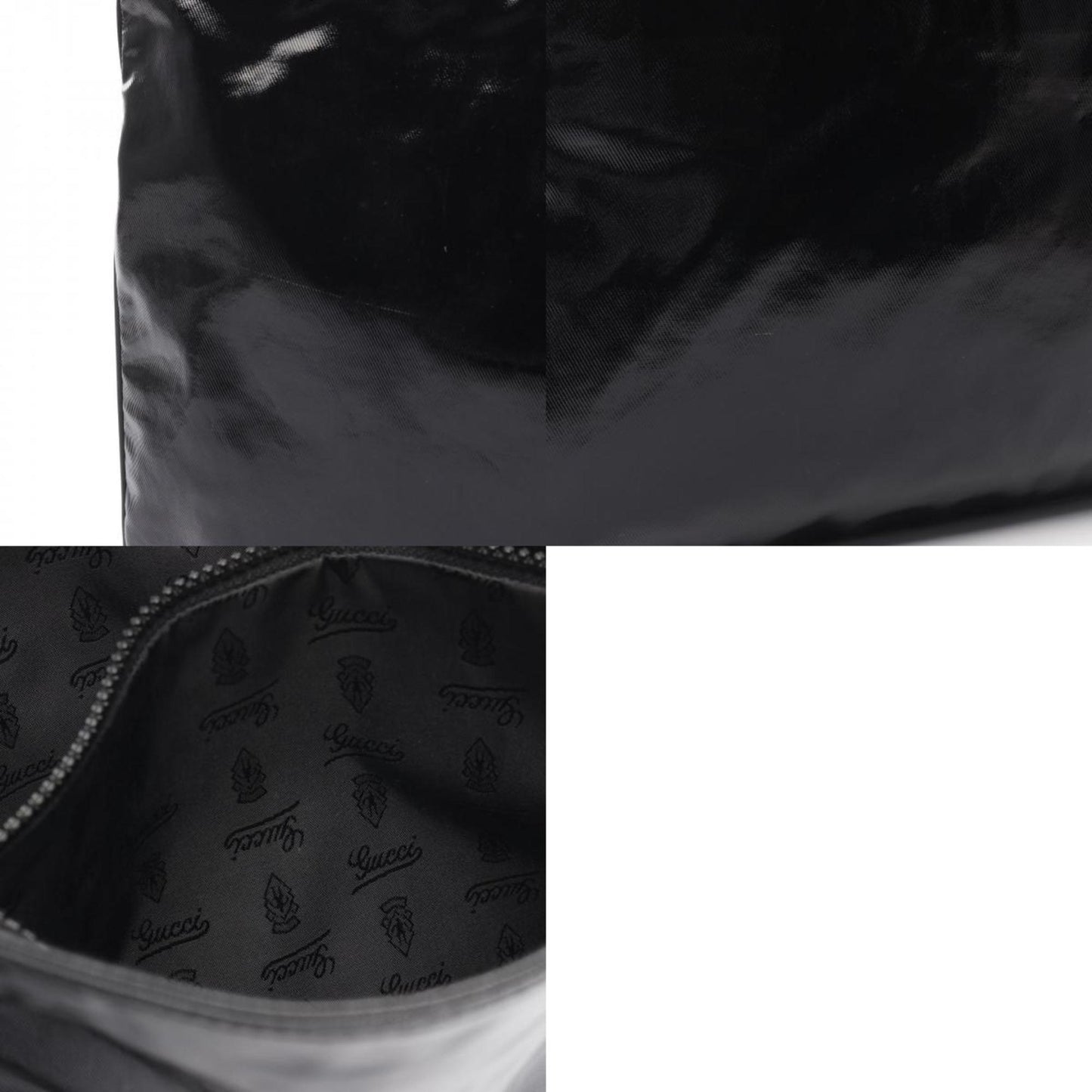 Gucci Coated Canvas Black Shoulder Bags