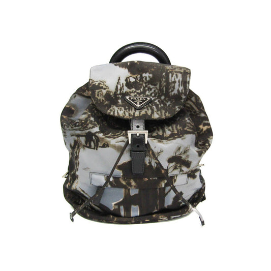 Prada Nylon Gray Backpacks