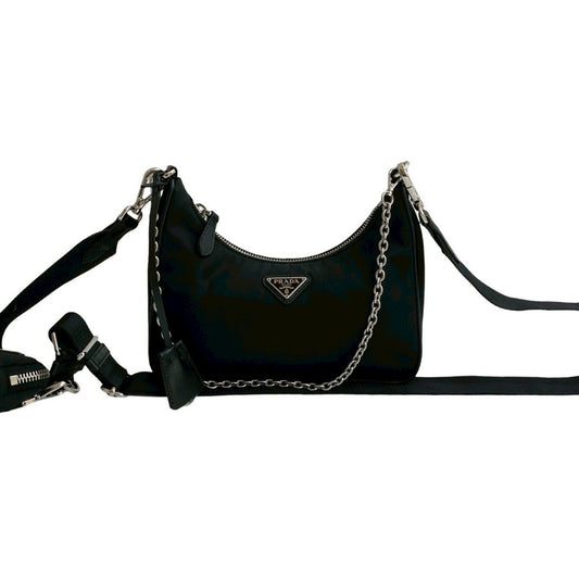 Prada Nylon Black Shoulder Bags