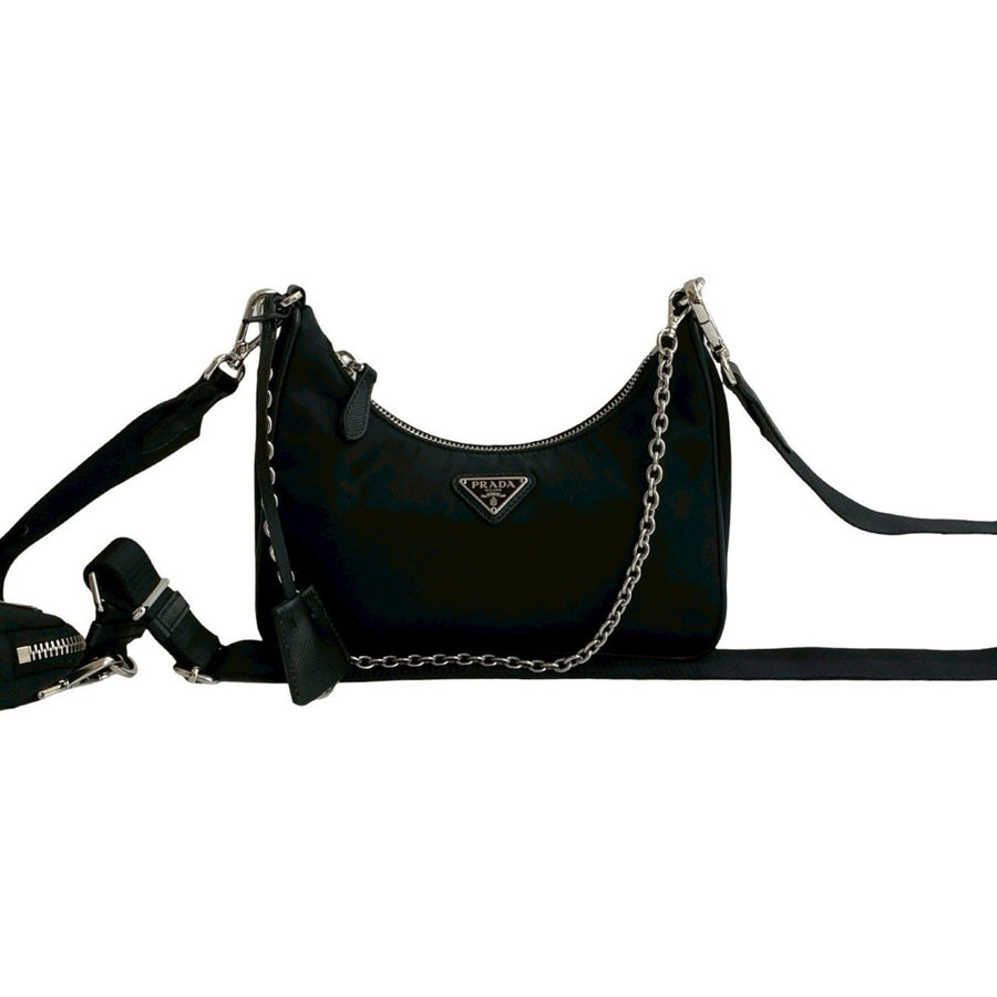 Prada Nylon Black Shoulder Bags