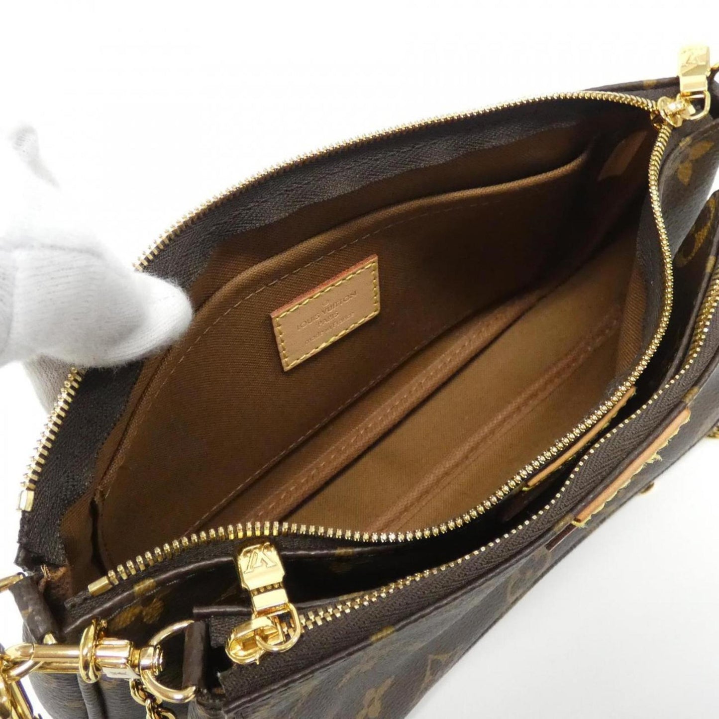 Louis Vuitton Coated Canvas Green Shoulder Bags