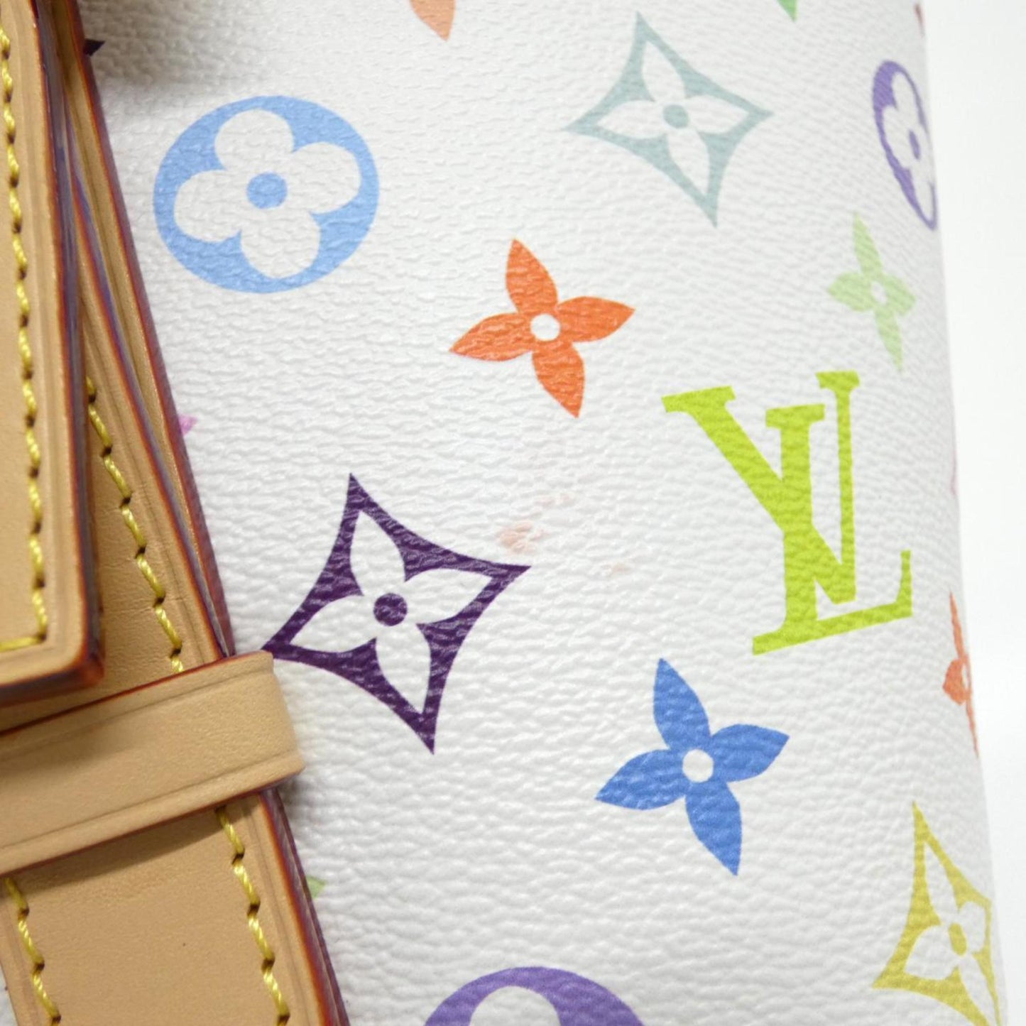 Louis Vuitton Coated Canvas White Shoulder Bags