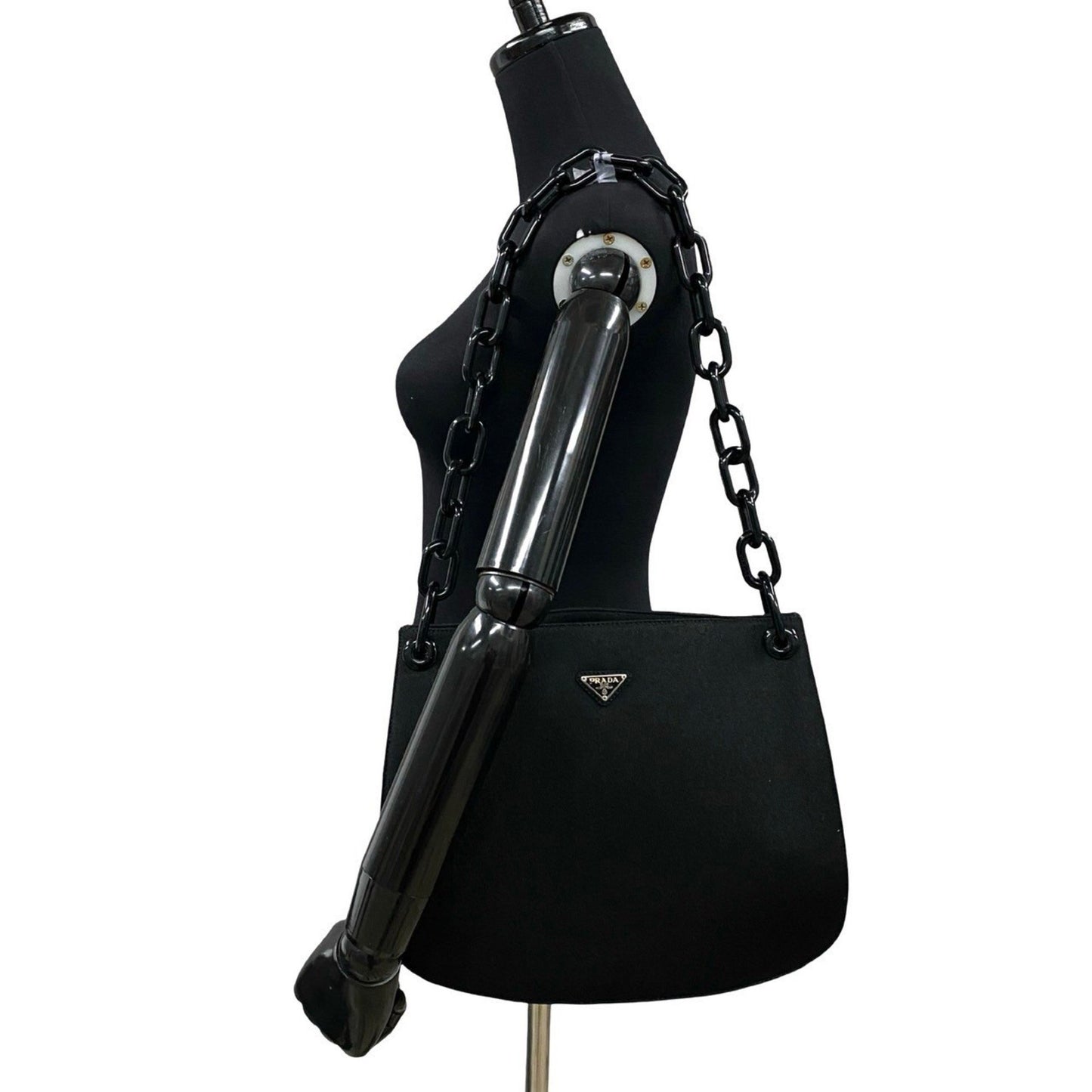 Prada Canvas Black Shoulder Bags