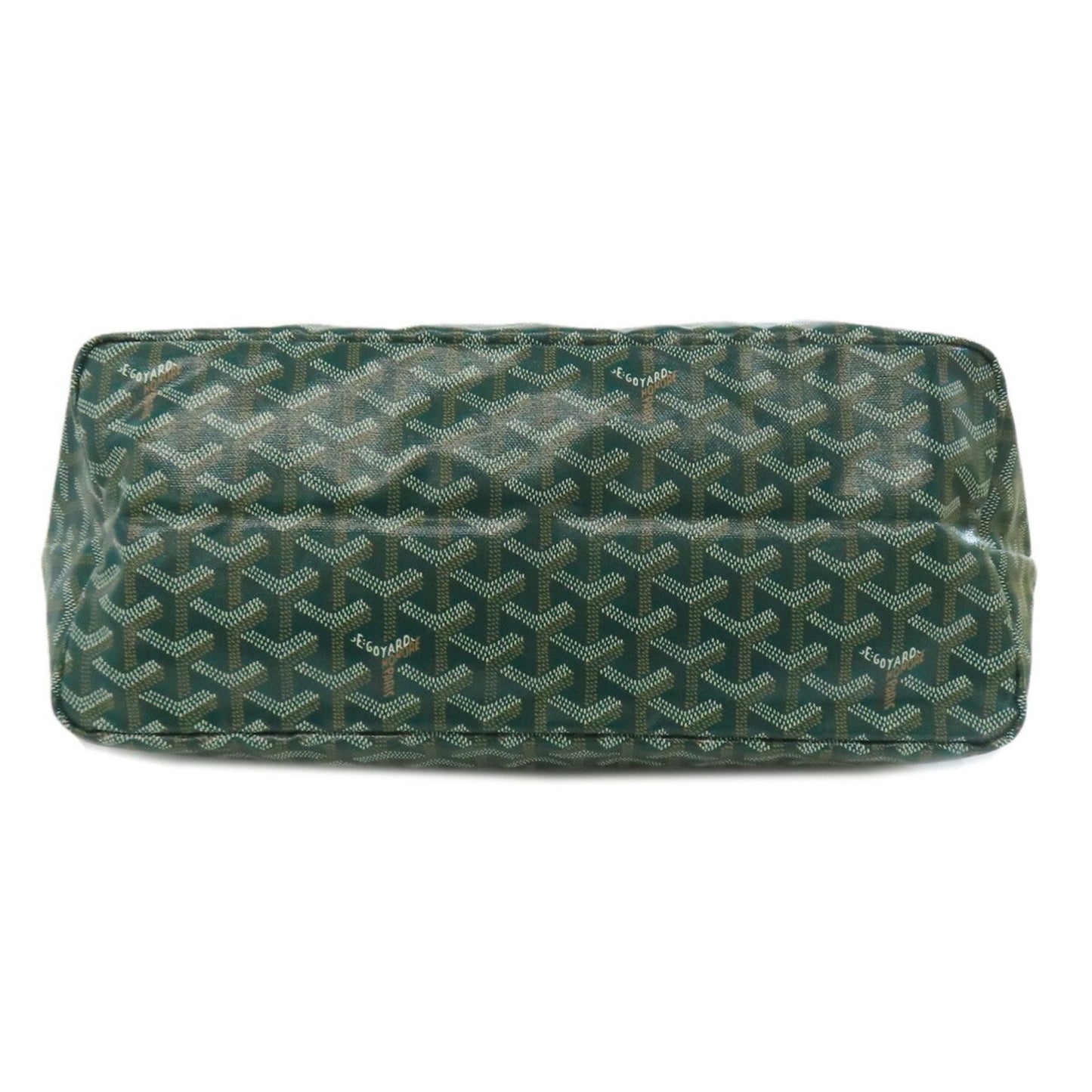 Goyard Coated Canvas Green Tote Bags