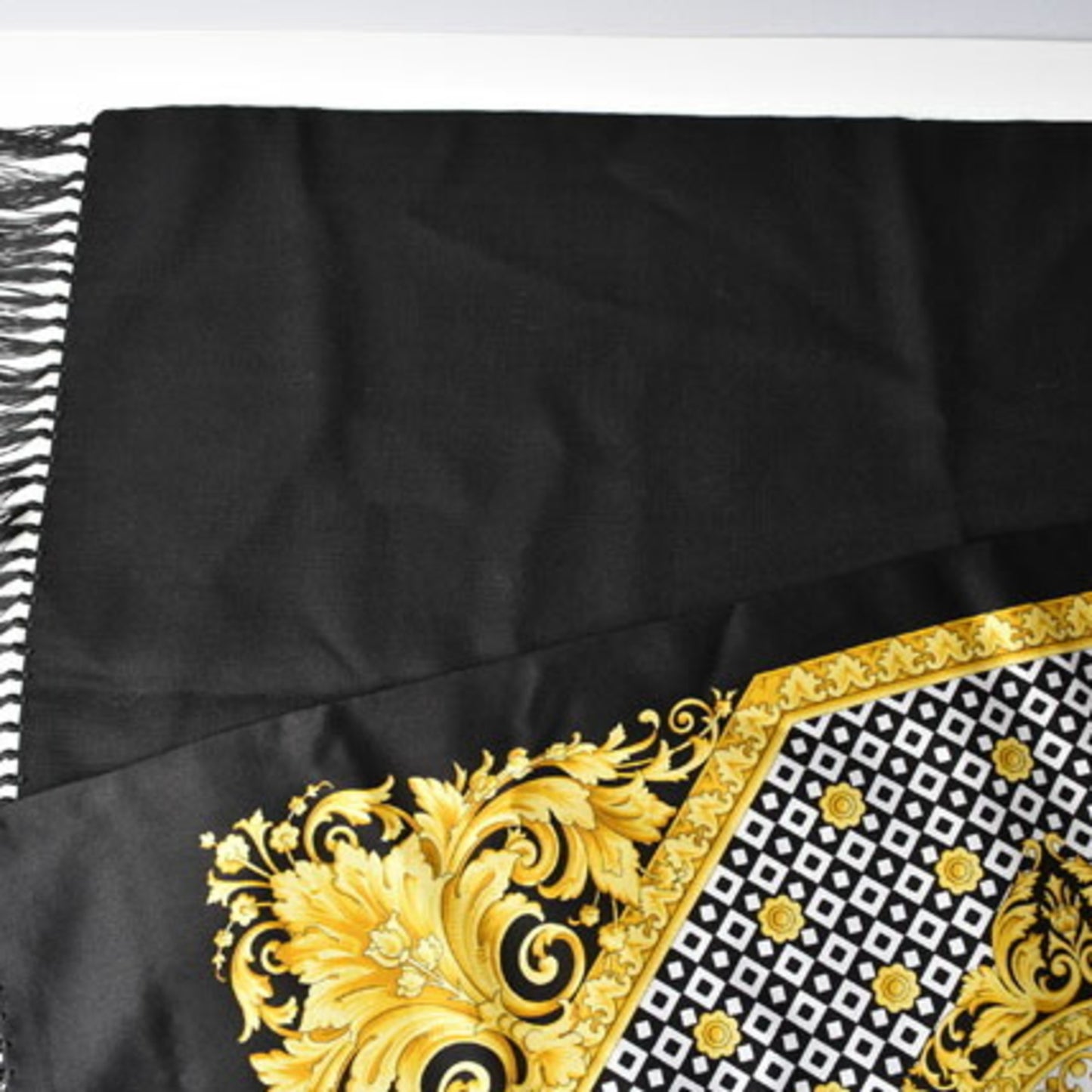 Versace Silk Black Scarves