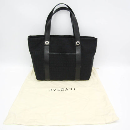 Bvlgari Canvas Black Tote Bags