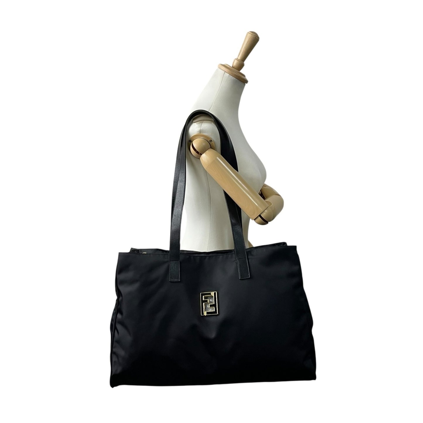 Fendi Nylon Black Tote Bags