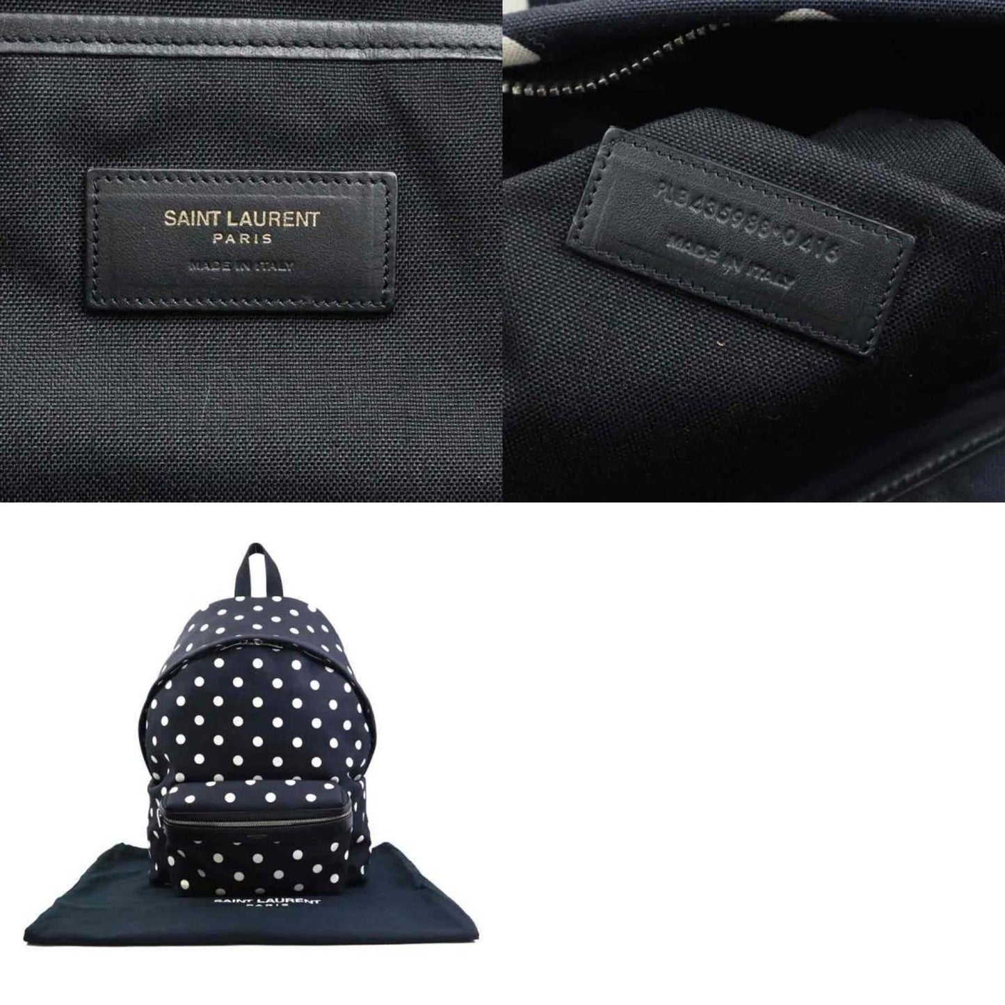 Saint Laurent Nylon Black Backpacks