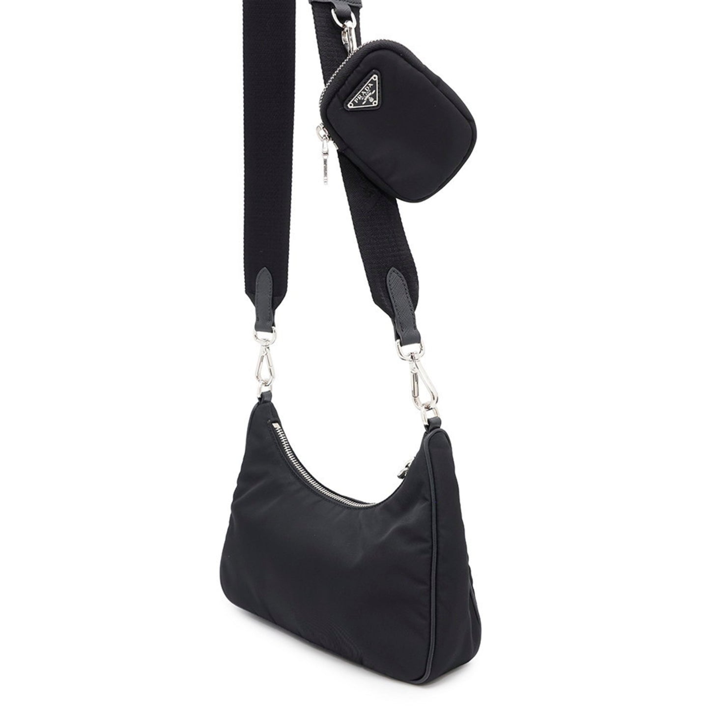 Prada Nylon Black Shoulder Bags