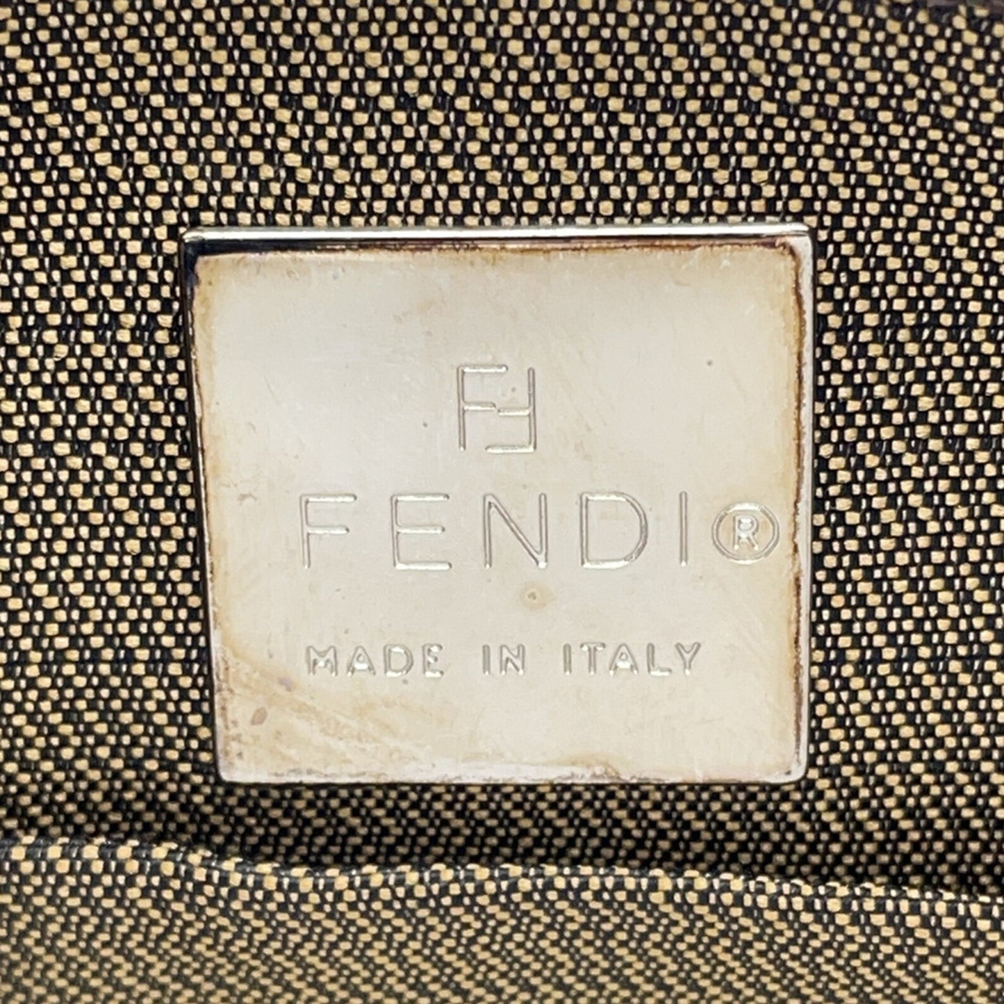 Fendi Canvas Brown Shoulder Bags