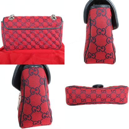Gucci Canvas Red Shoulder Bags