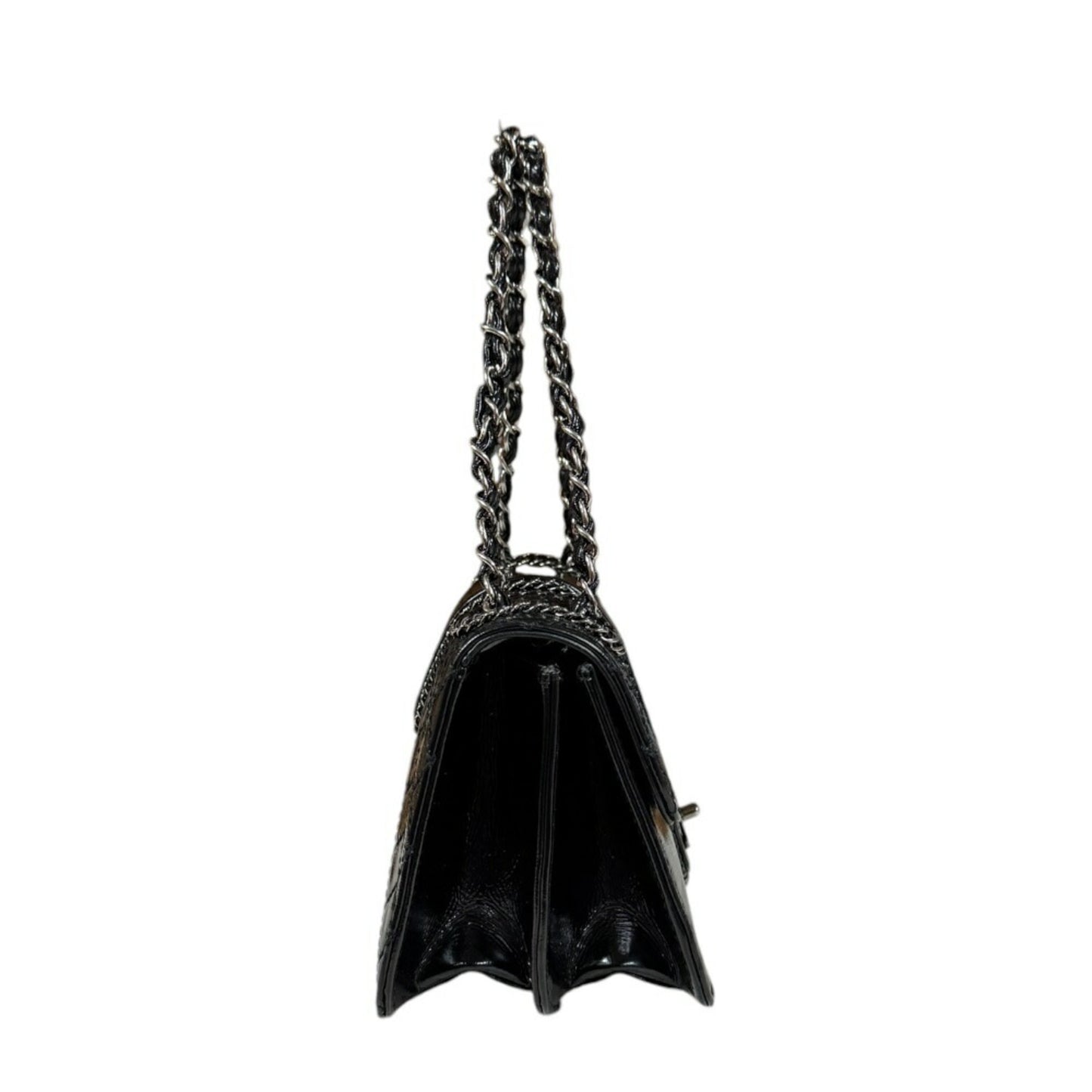 Chanel Patent Black Shoulder Bags