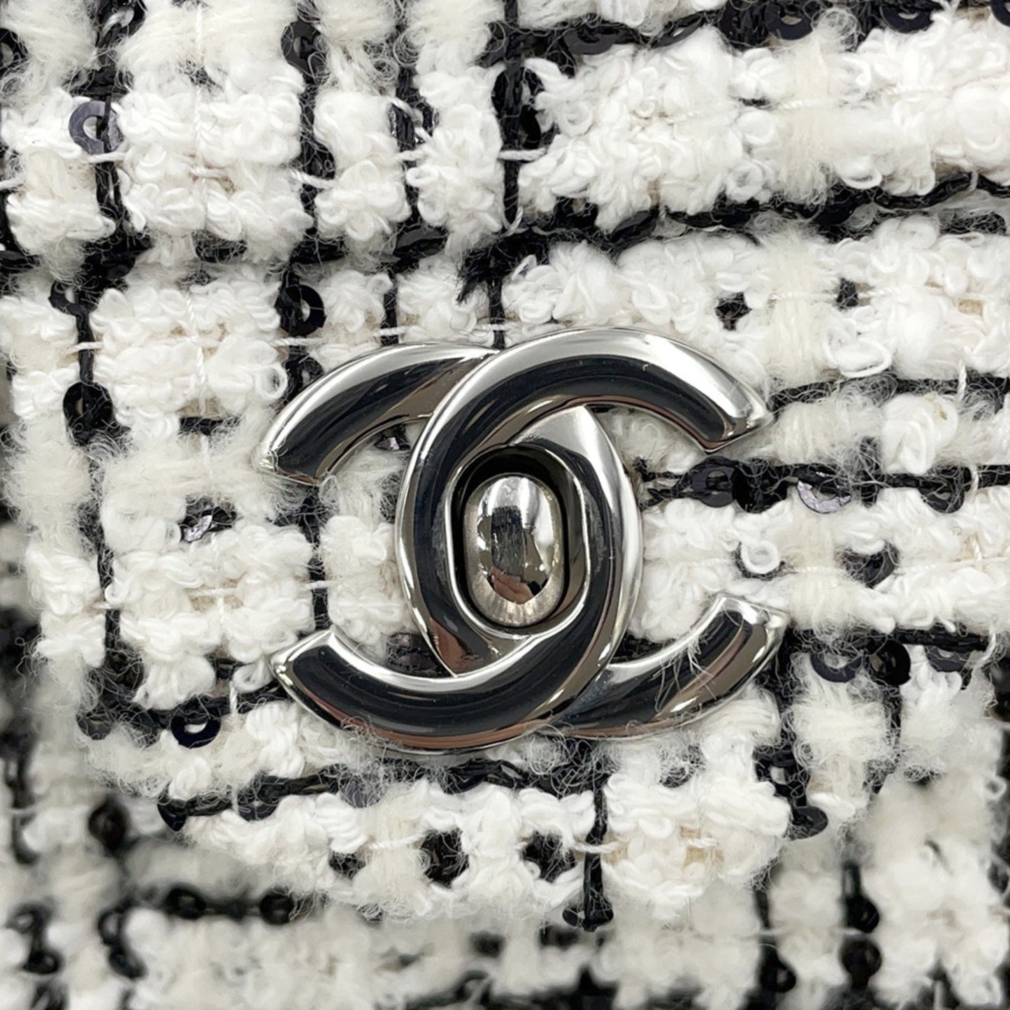 Chanel Tweed Black Shoulder Bags