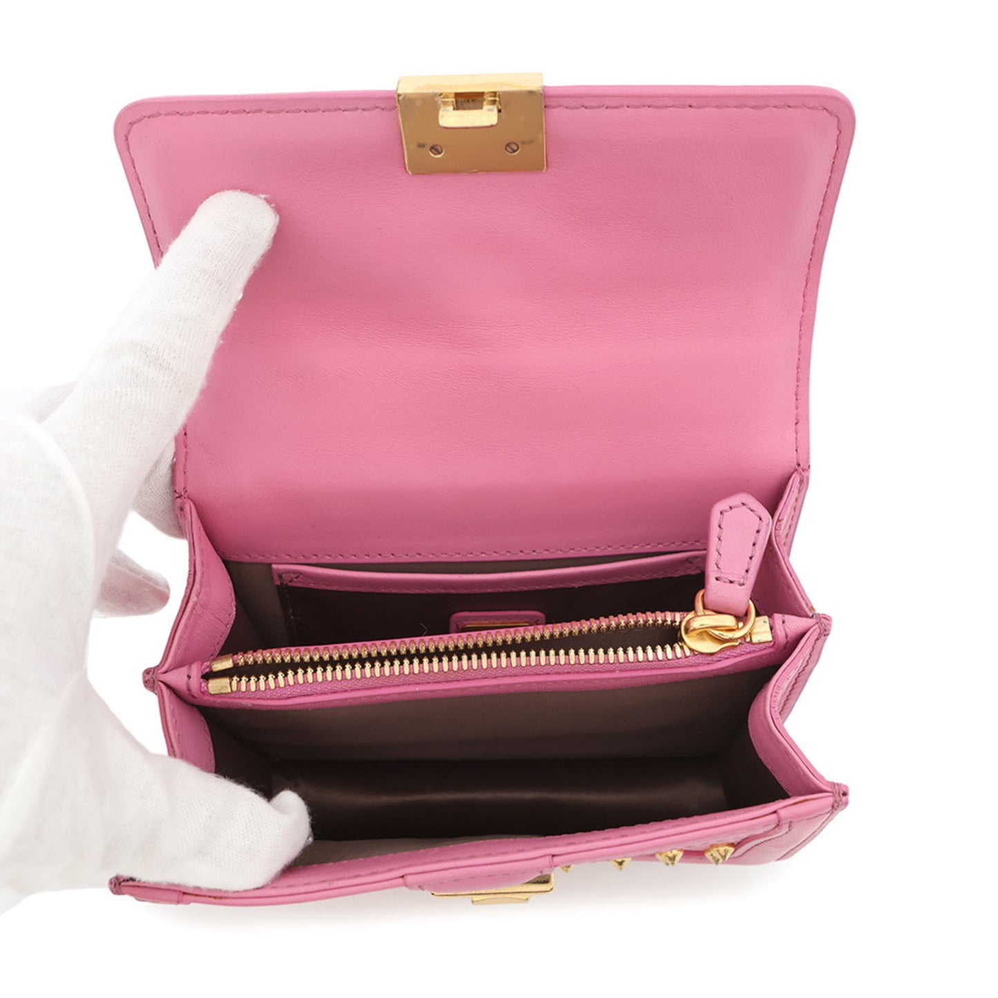 Mcm Rhinestones Pink Handbags