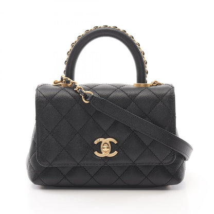 Chanel Calfskin Black Handbags