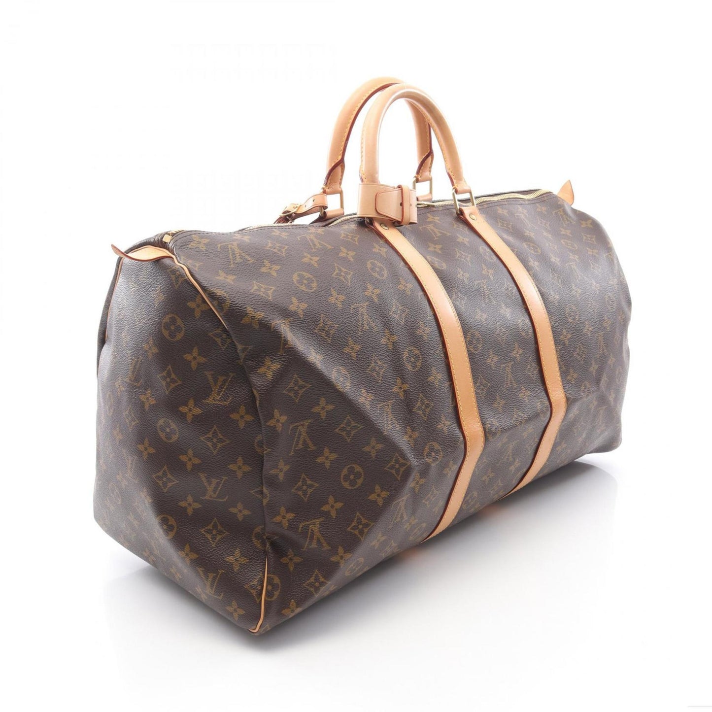 Louis Vuitton Coated Canvas Brown Travel Bags