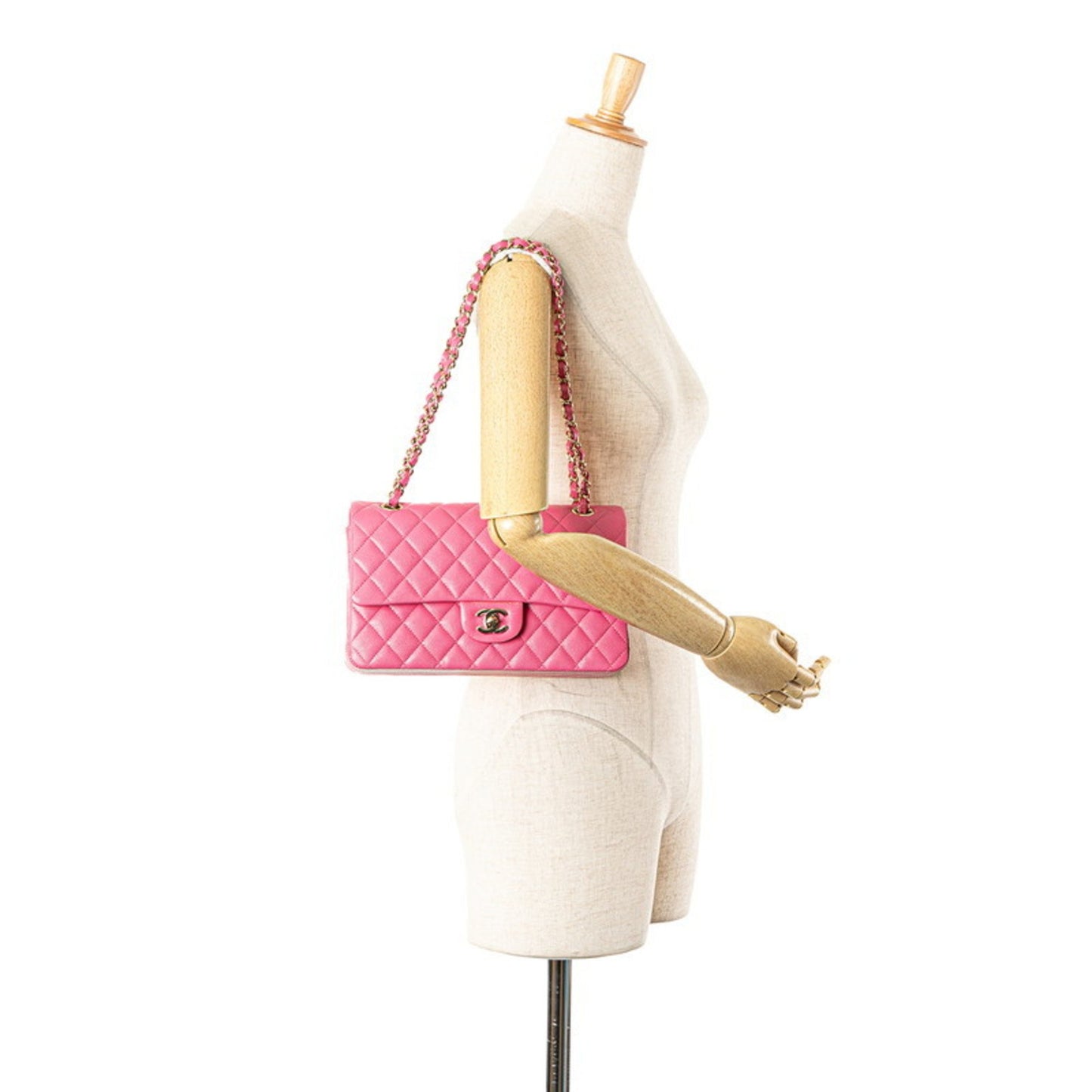 Chanel Calfskin Pink Handbags