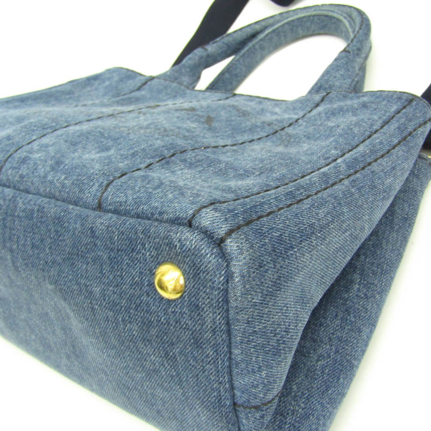 Prada Denim Blue Shoulder Bags