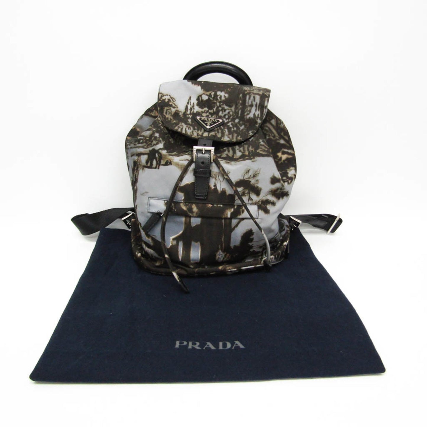 Prada Nylon Gray Backpacks