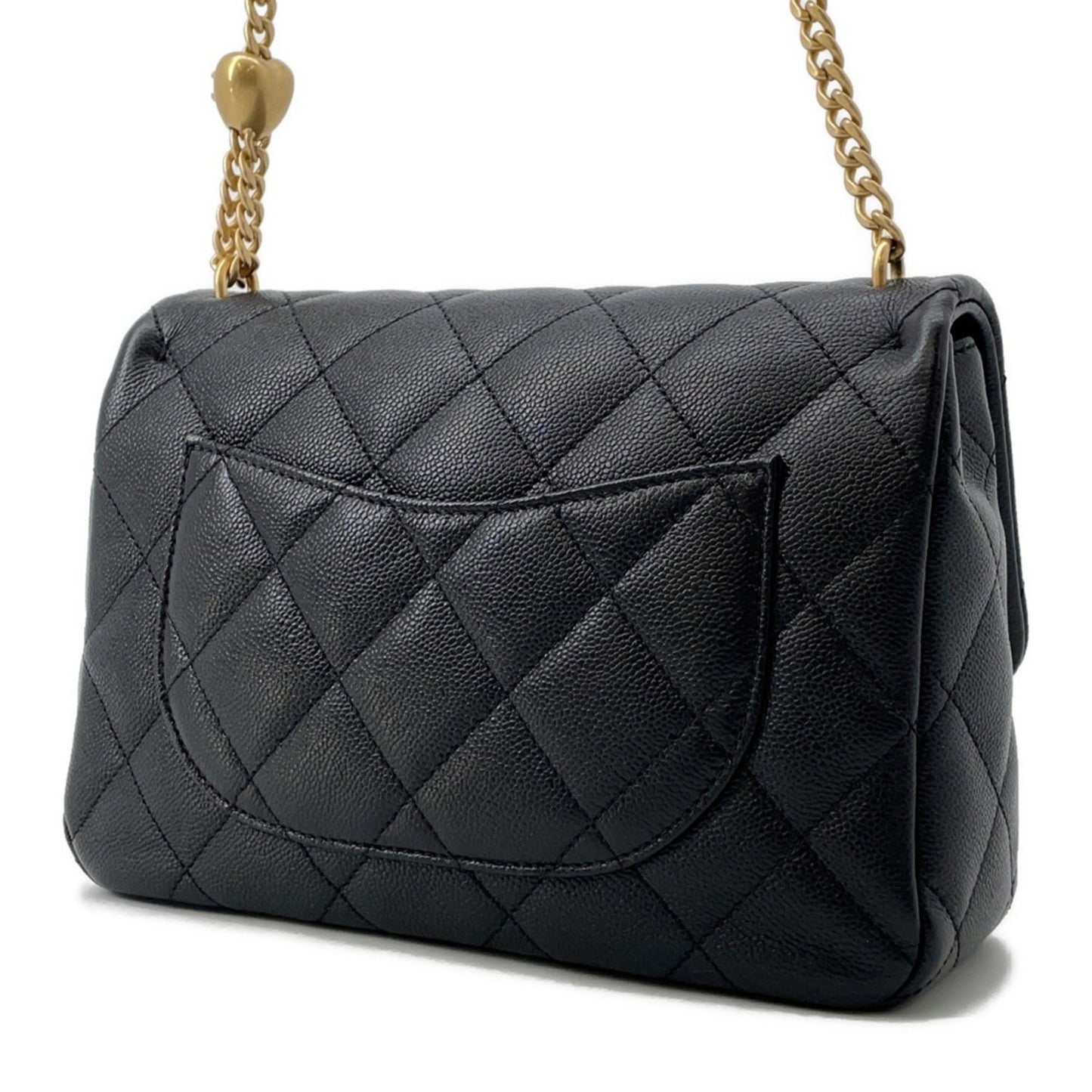 Chanel Calfskin Black Shoulder Bags