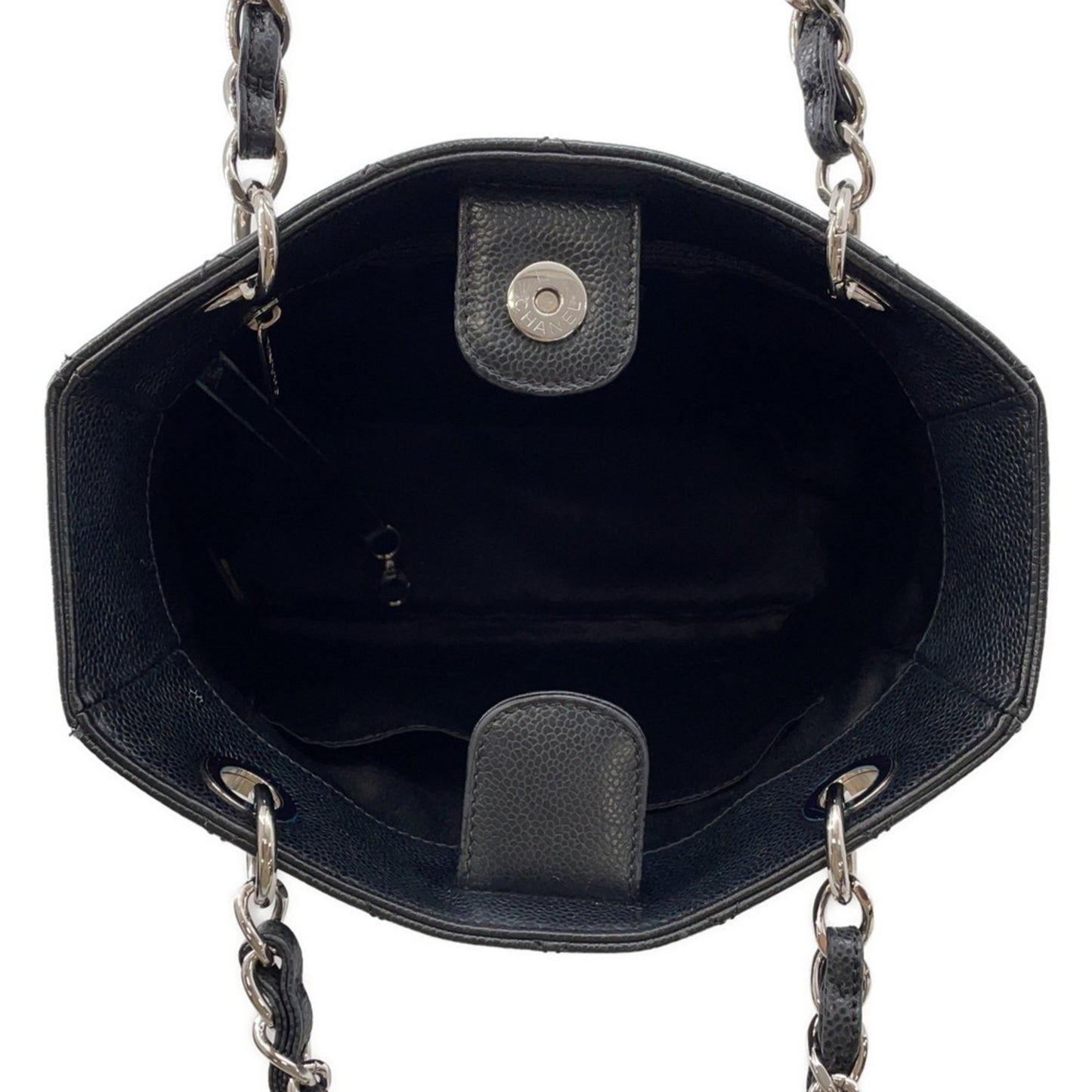 Chanel Calfskin Black Shoulder Bags