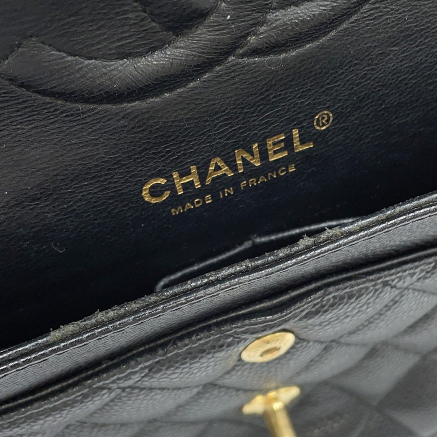 Chanel Calfskin Black Shoulder Bags