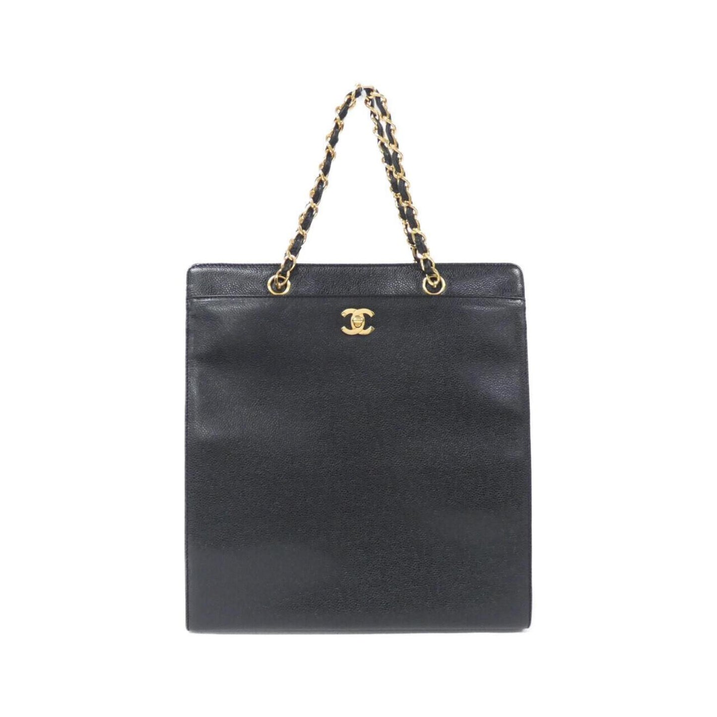 Chanel Calfskin Black Handbags
