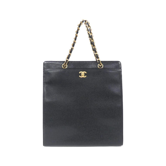 Chanel Calfskin Black Handbags