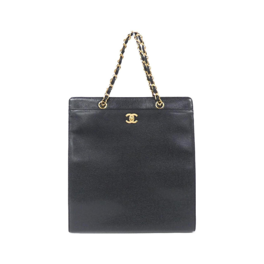 Chanel Calfskin Black Handbags