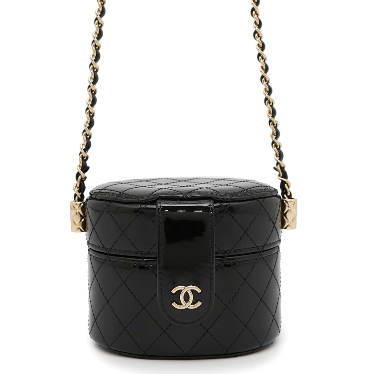 Chanel Patent Black Shoulder Bags
