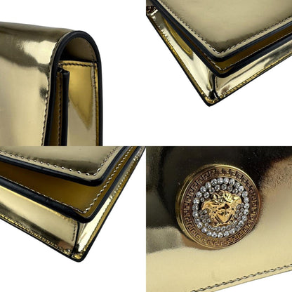 Versace Patent Gold Shoulder Bags