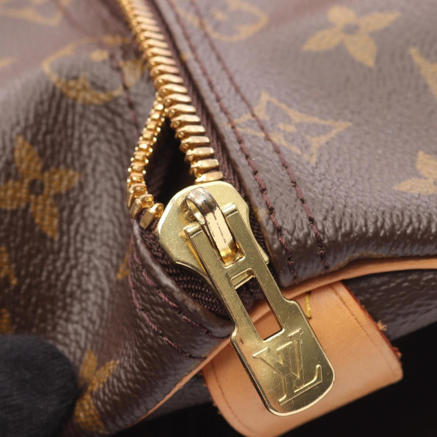 Louis Vuitton Coated Canvas Brown Travel Bags
