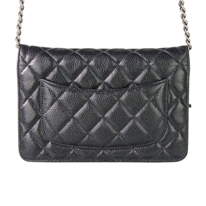 Chanel Calfskin Black Shoulder Bags