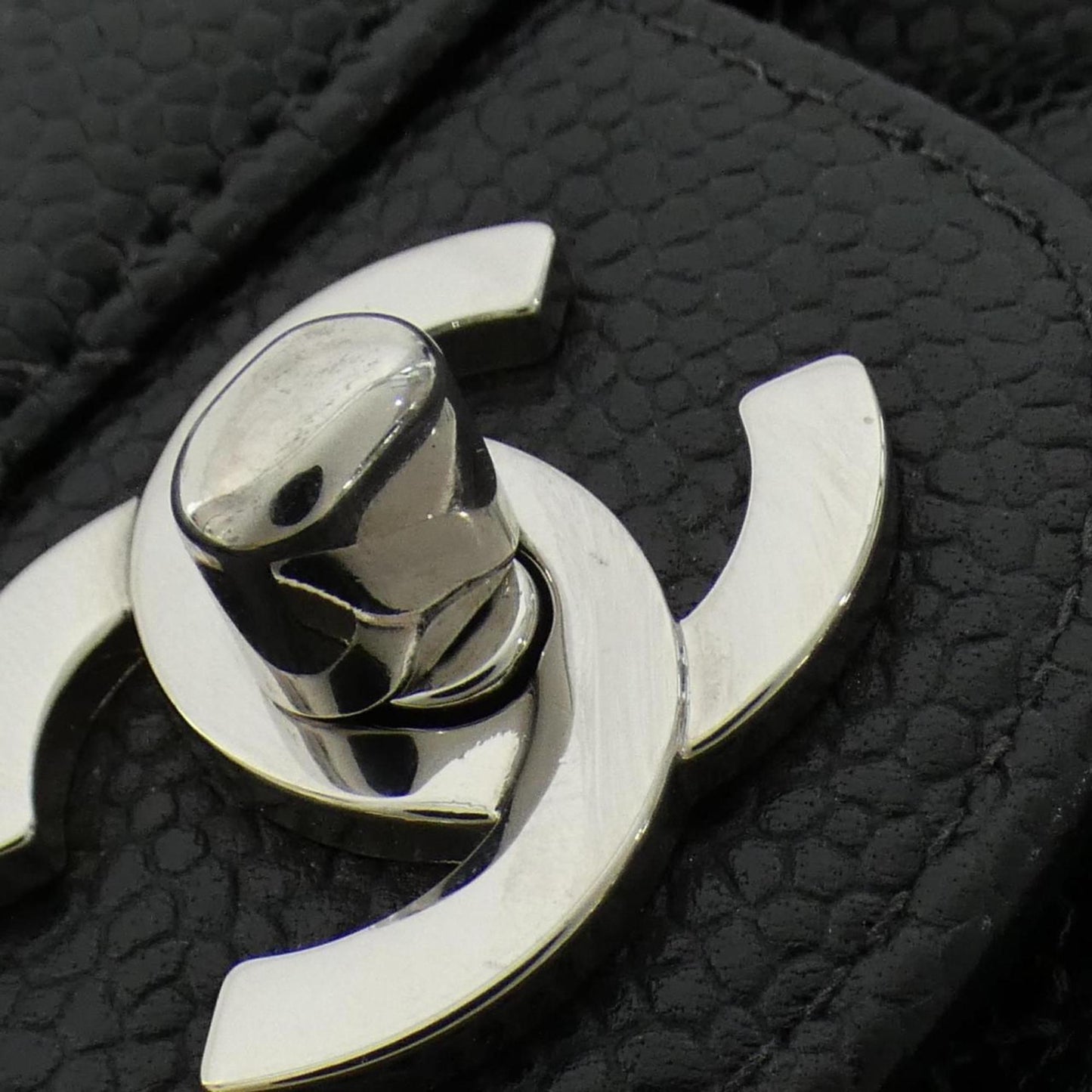 Chanel Calfskin Black Shoulder Bags