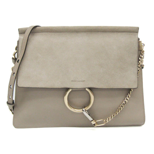 Chloé Other Leather Gray Shoulder Bags