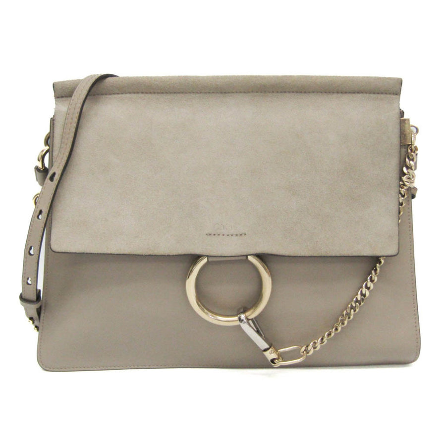 Chloé Other Leather Gray Shoulder Bags