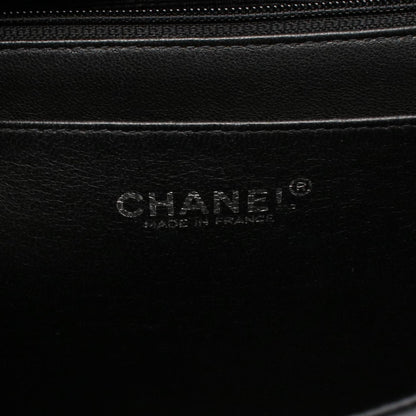Chanel Calfskin Black Shoulder Bags