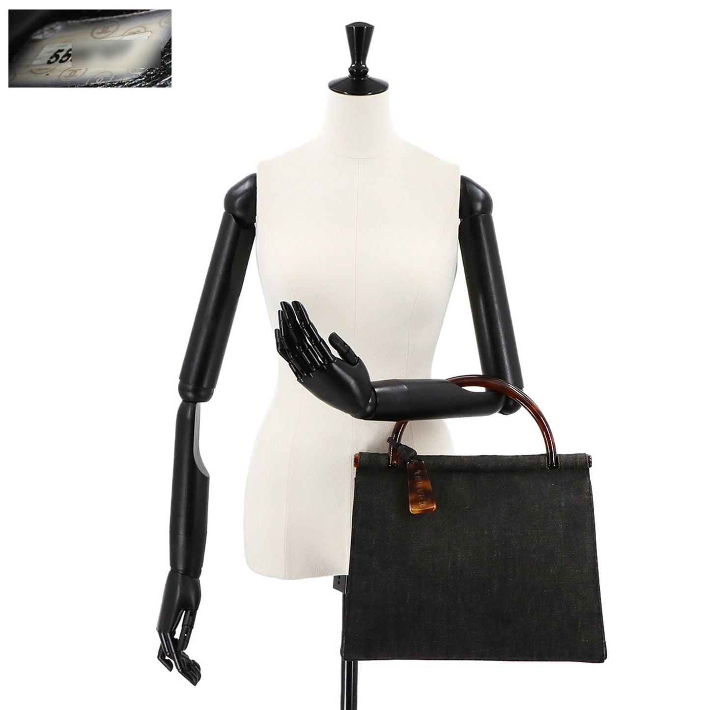 Chanel Denim Black Handbags