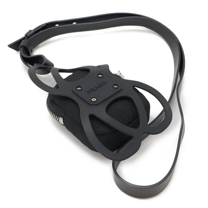 Prada Faux Leather Black Shoulder Bags
