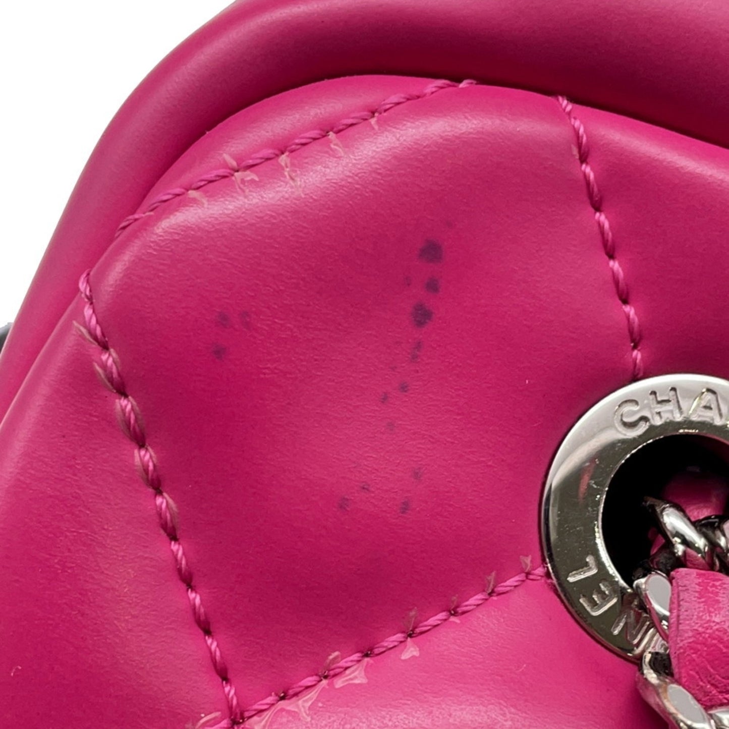 Chanel Faux Leather Pink Shoulder Bags