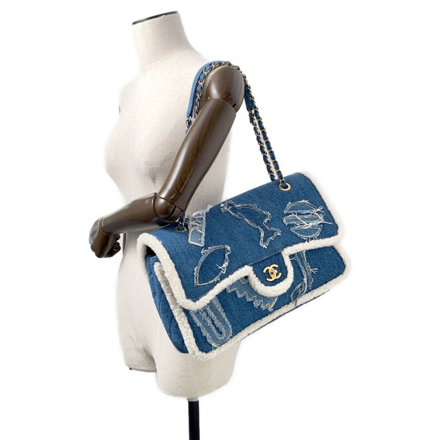 Chanel Denim Blue Shoulder Bags