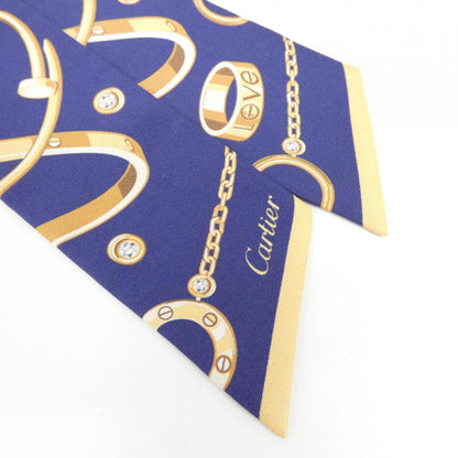 Cartier Silk Blue Scarves